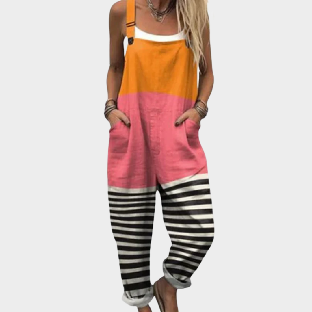 Relaxed Dungaree Jumpsuit — front view