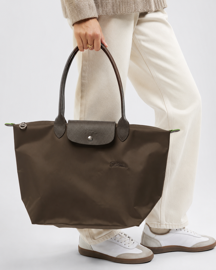 Longchamp Le Pliage Large Tote Bag Terra Dark Olive Lifestyle