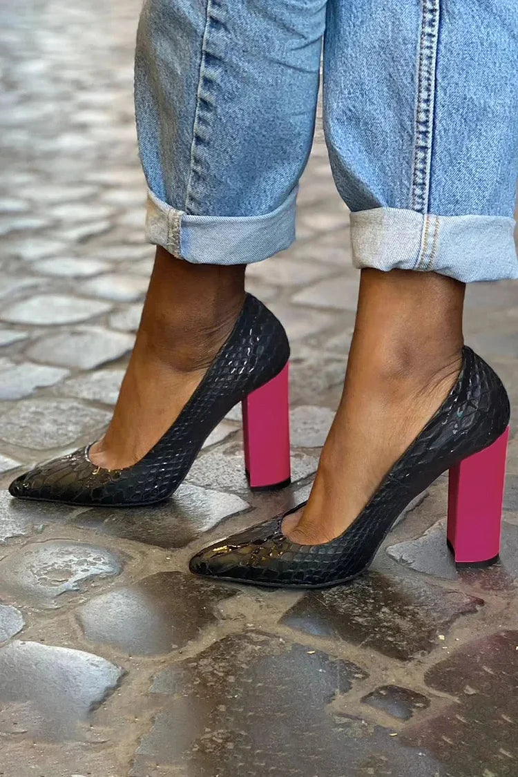 Fluo Heel Pumps — front view