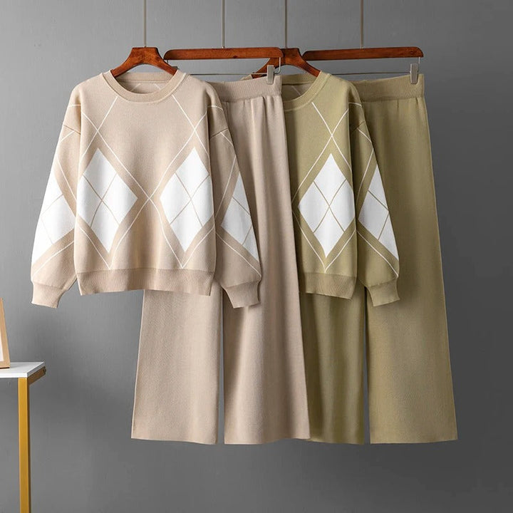 Lily Warm Two Piece Sweater Set — close-up view