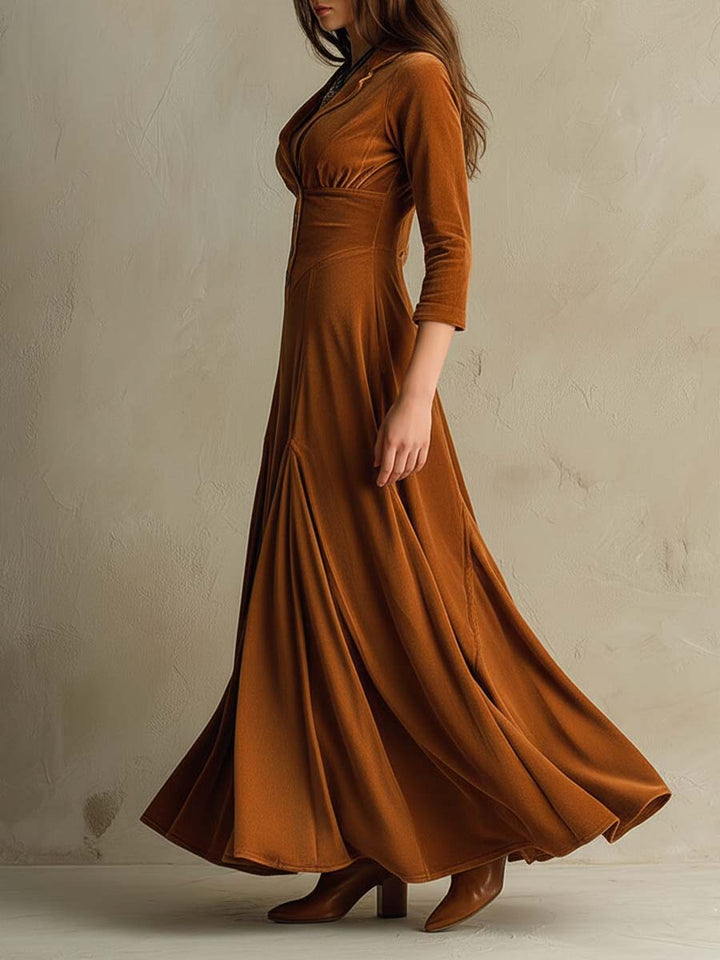 Velvet blazer style dress back view