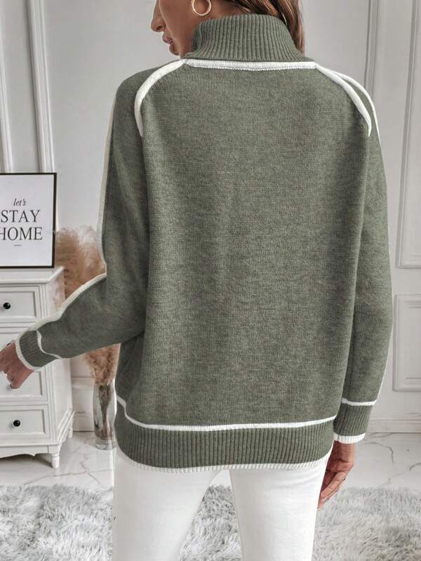 Lily Cozy Turtleneck Sweater — styled view