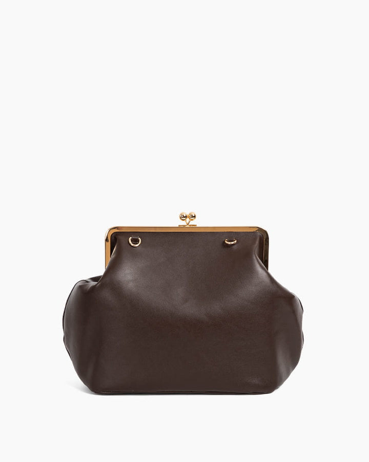 Women's Gallery Weekend Sculptural Leather Kisslock Bag