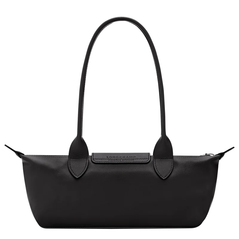 Longchamp Le Pliage Xtra M black leather bag – lifestyle editorial