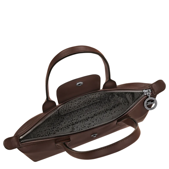 Longchamp Le Pliage Xtra M mocha leather bag – lifestyle