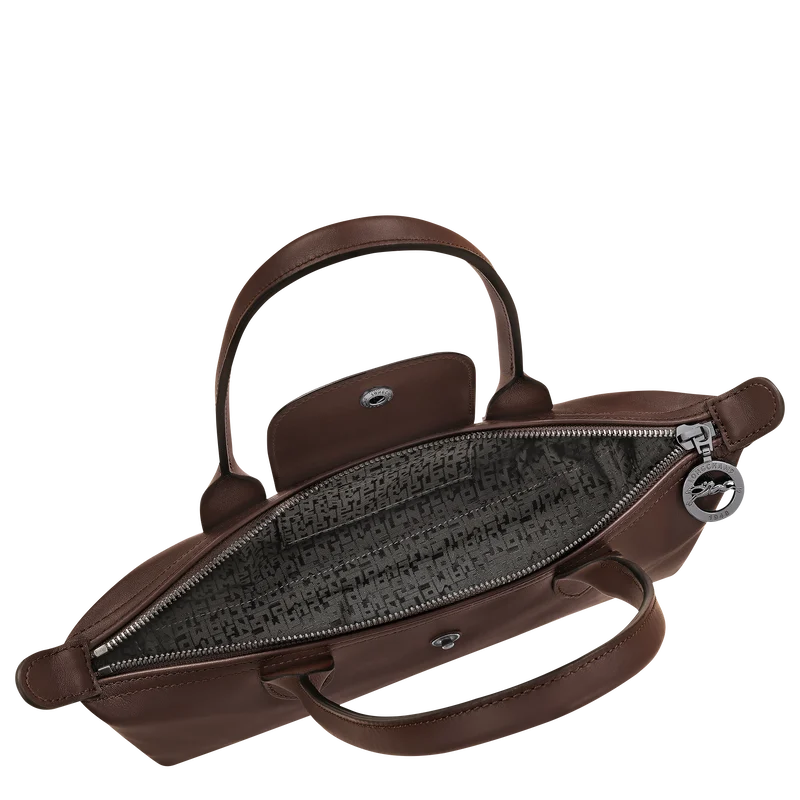 Longchamp Le Pliage Xtra M mocha leather bag – lifestyle