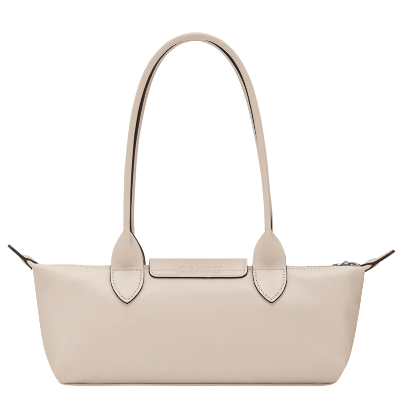 Le Pliage Xtra M paper cream leather bag – detail view