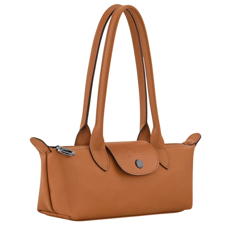 Longchamp Xtra M cashew bag – secure zip and flap closure