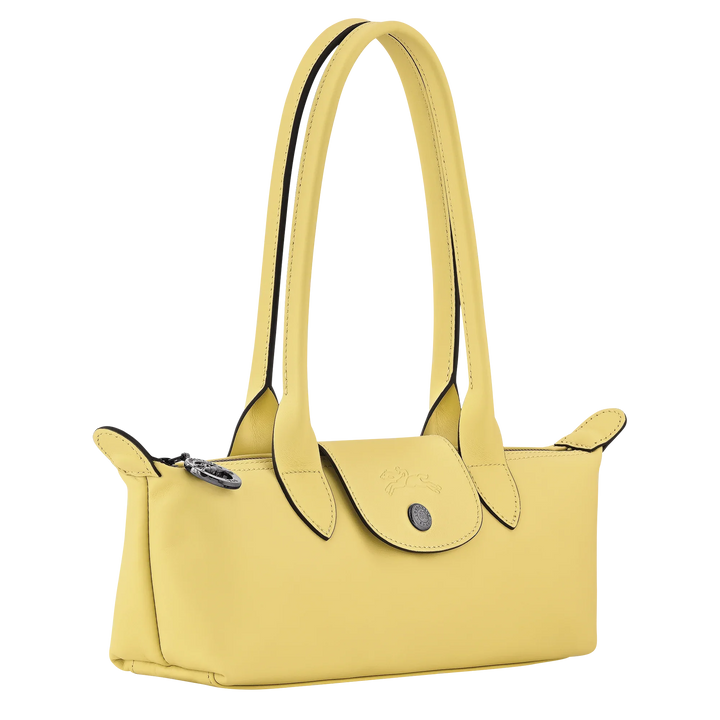 Le Pliage Xtra M lime green shoulder bag – detail view