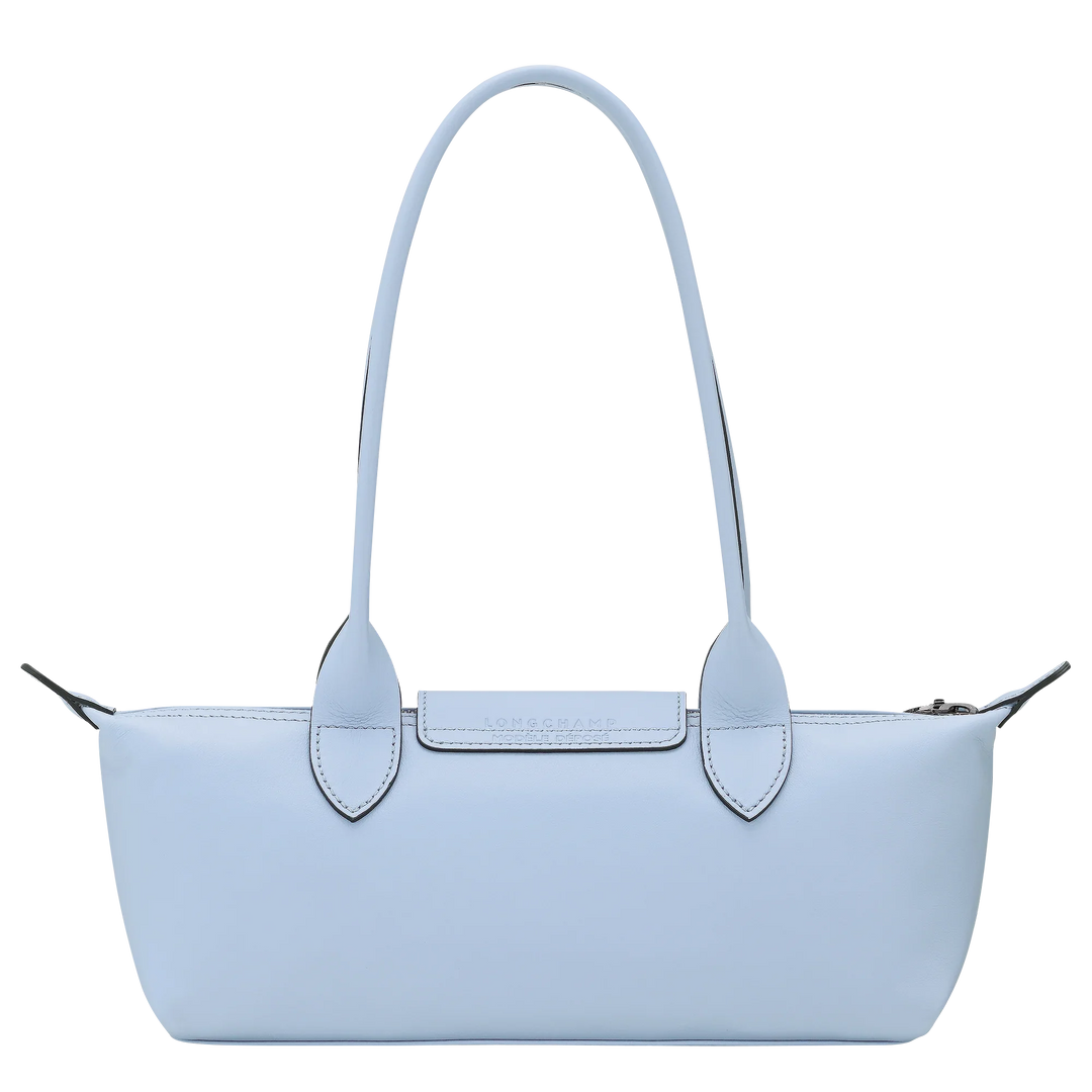 Le Pliage Xtra M wave blue leather bag – detail view