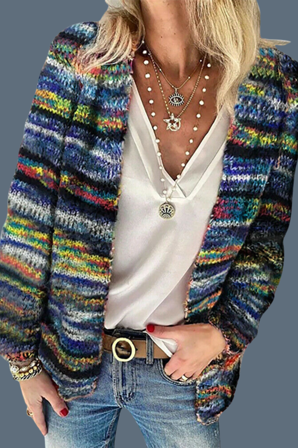 Layla Super Soft, Multi-Colored Cardigan — alternate view