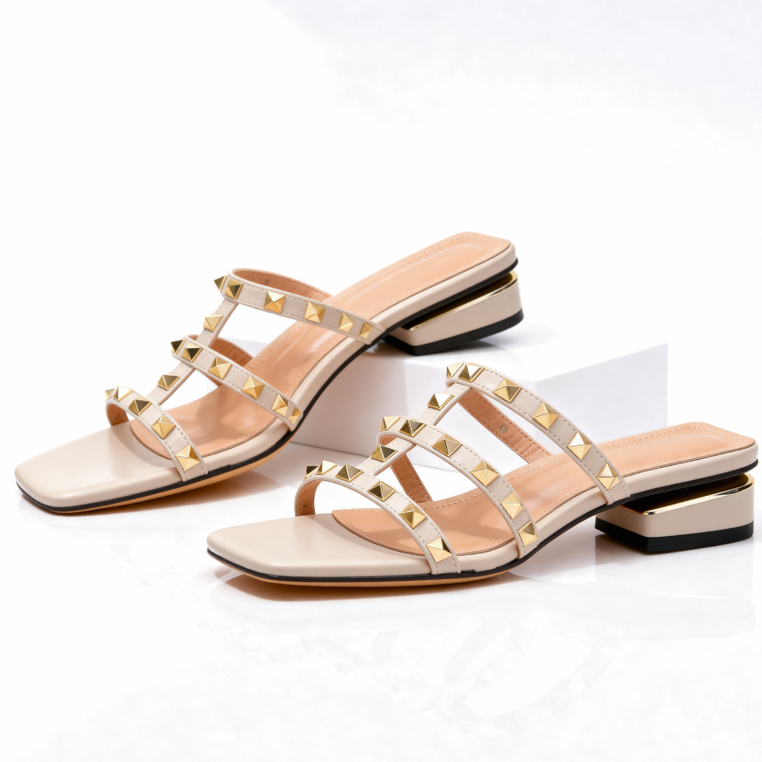 Odette Studded Sandal — close-up detail