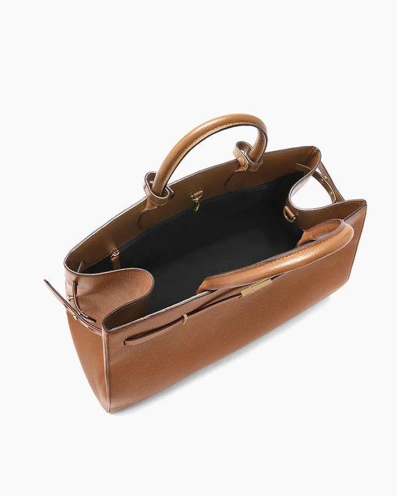 Women's Elegant Structured Top Handle Bag