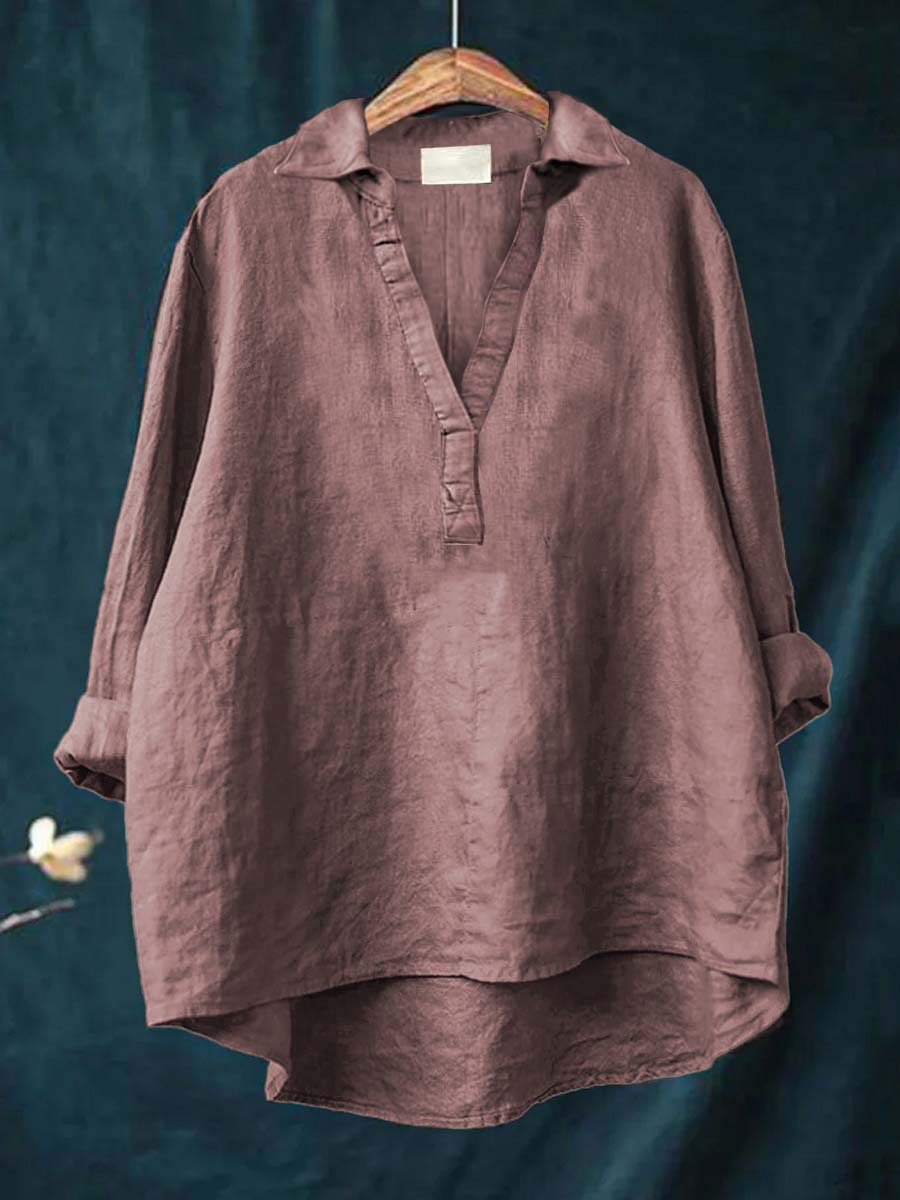 Andrea Colourful Summer Blouse — back view