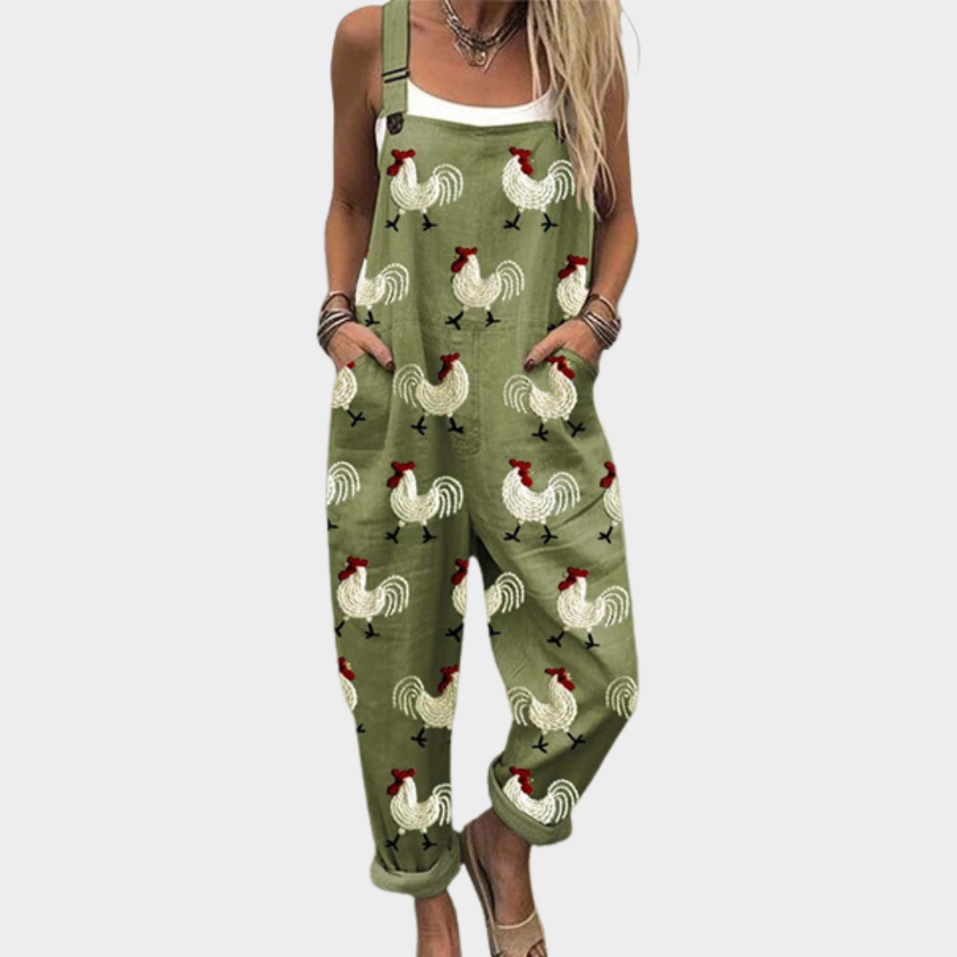 Relaxed Dungaree Jumpsuit — front view