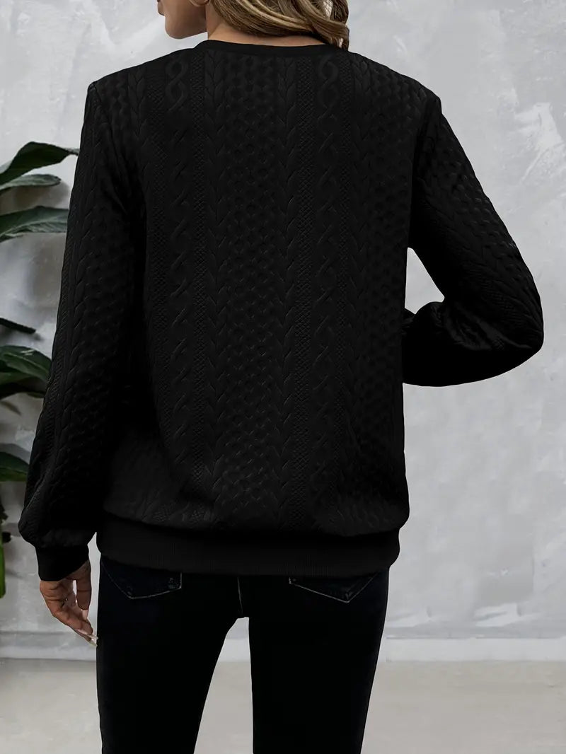 Zoe Elegant Zip-Up Sweater For Comfort And Style — close-up view