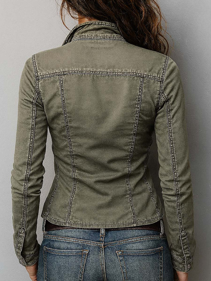 Western utility green top back view