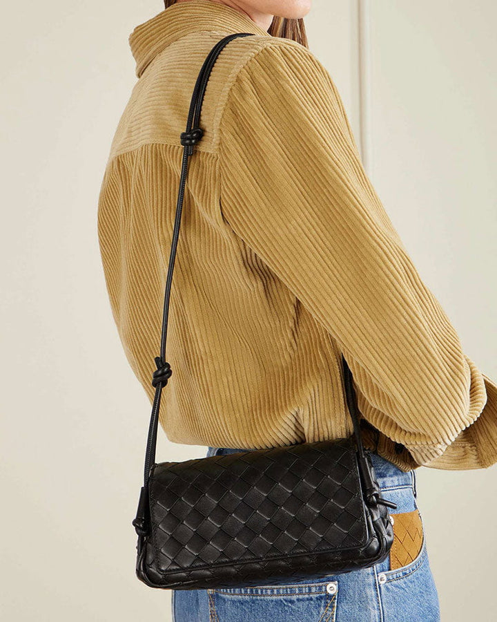 Women’s Travel Ready Intrecciato Leather Shoulder Bag