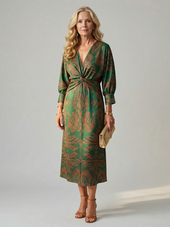 Lune Midi Dress — front view