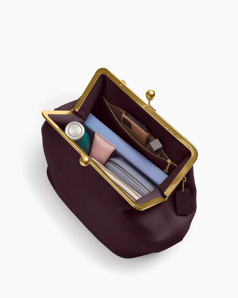 Women's Gallery Weekend Sculptural Leather Kisslock Bag