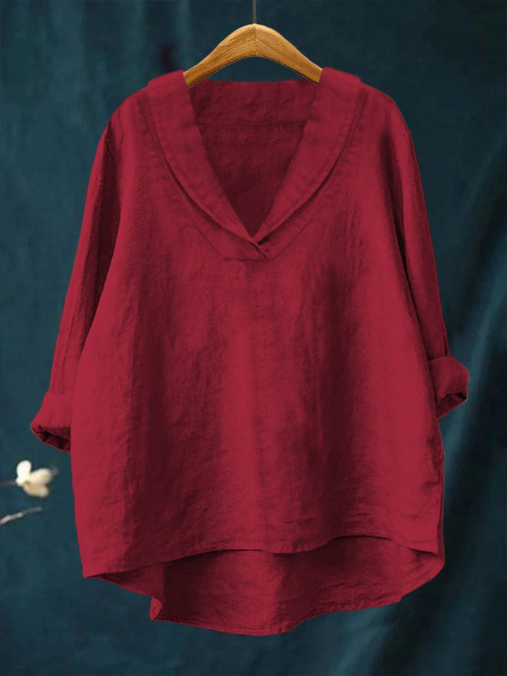 Samantha Art Print Blouse — back view