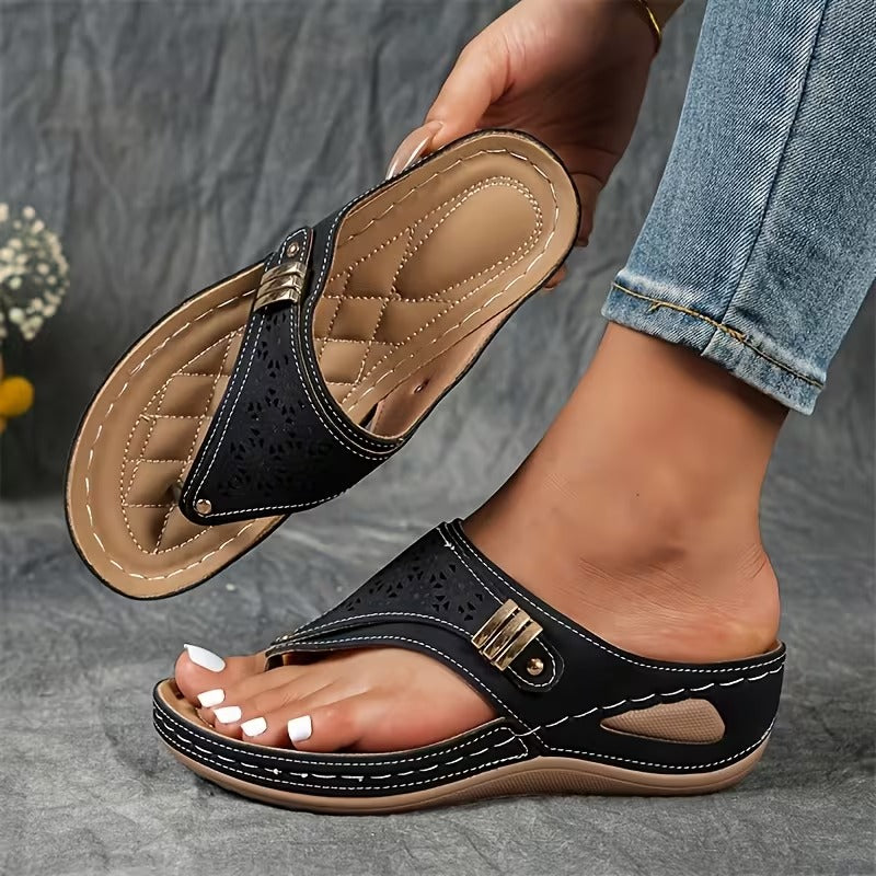 Archella Wedge Support Sandals — side view