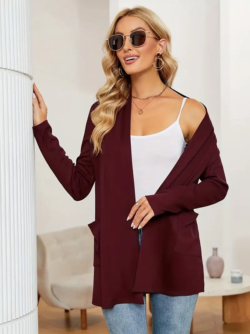 Charlotte Modern Classic Cardigan — styled view