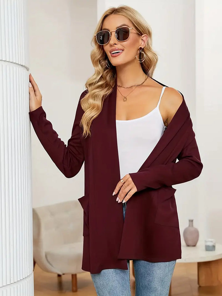 Charlotte Modern Classic Cardigan — styled view