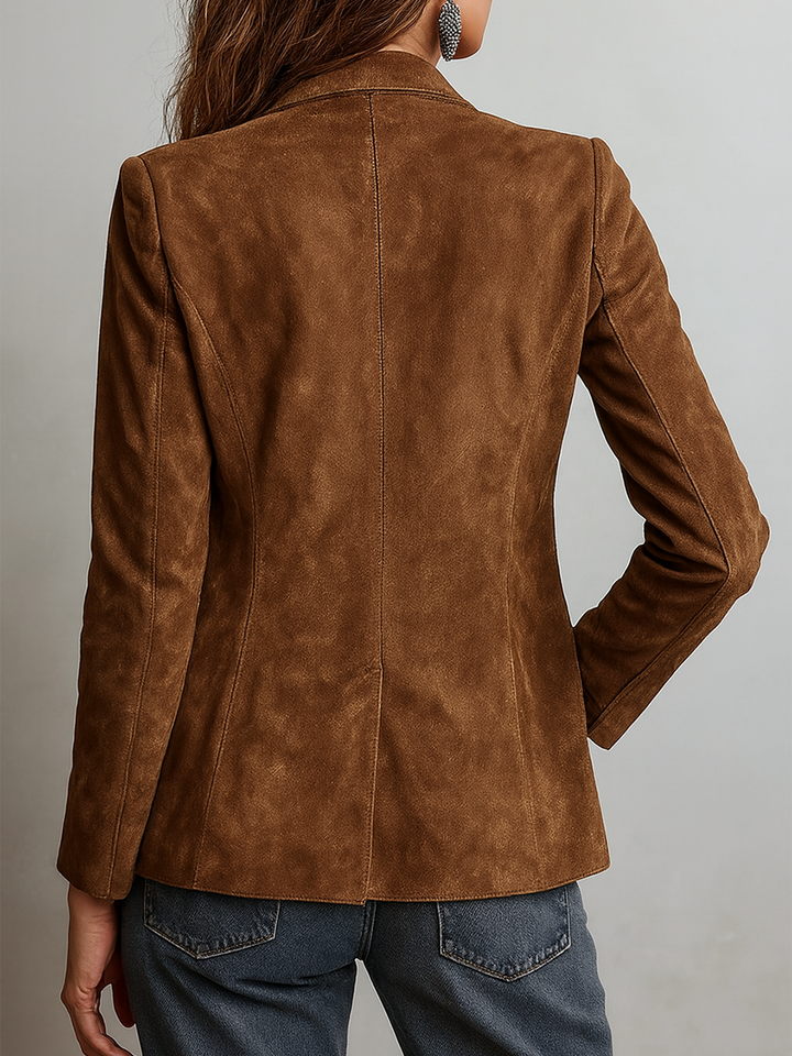 Eco suede jacket side view