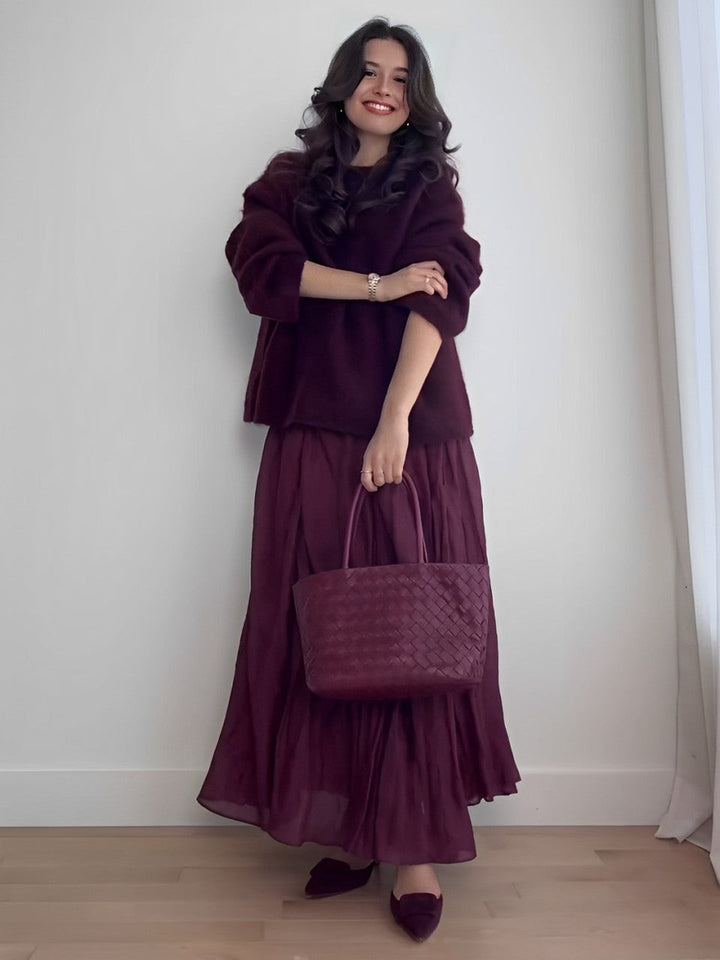Celestina skirt and sweater co-ord set women – front view