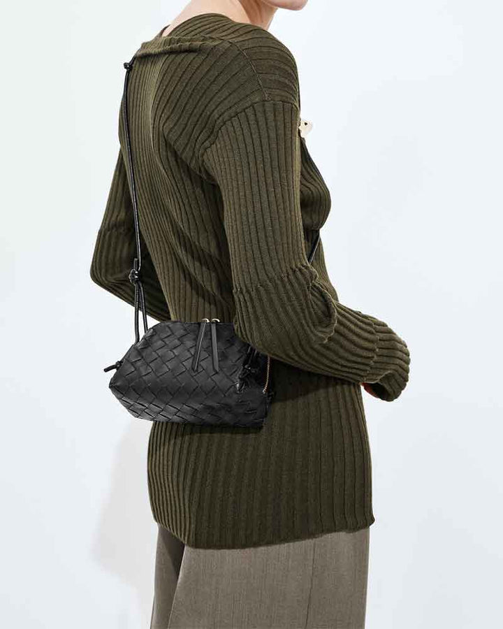 Women’s Travel Airport Intrecciato Crossbody Pouch Bag