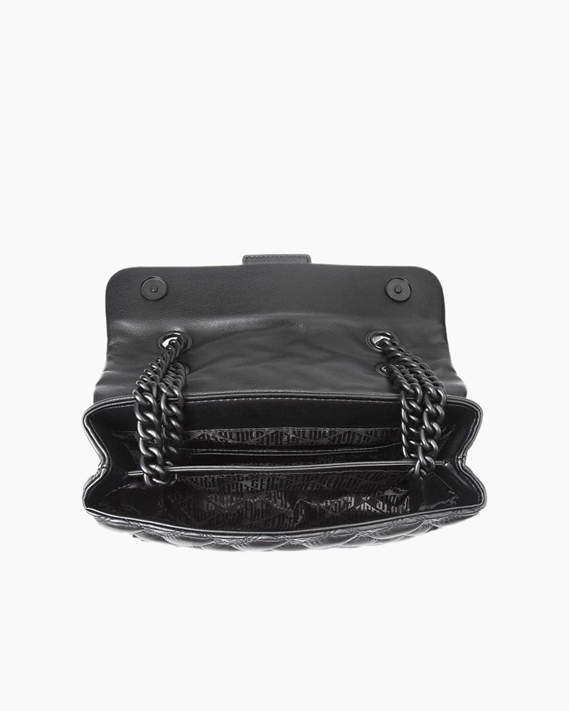 Women's Evening Gala Black Crystal Embellished Bag