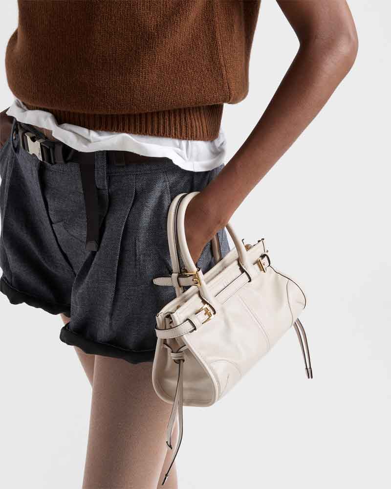 Women's Airport Look Elegant Buckle Leather Tote