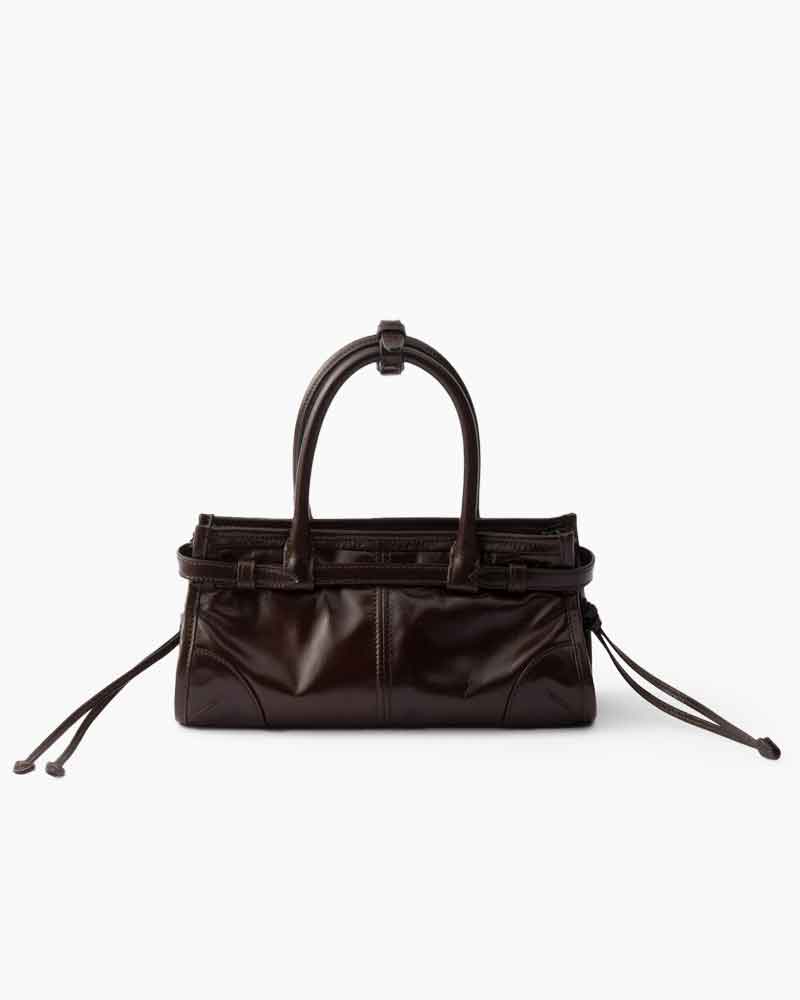 Women's Airport Look Elegant Buckle Leather Tote