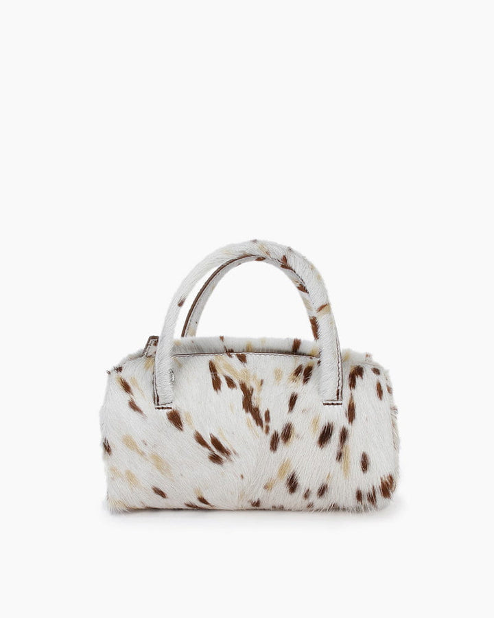 Women's Cocktail Party Bold Patterned Horsehair Underarm Bag