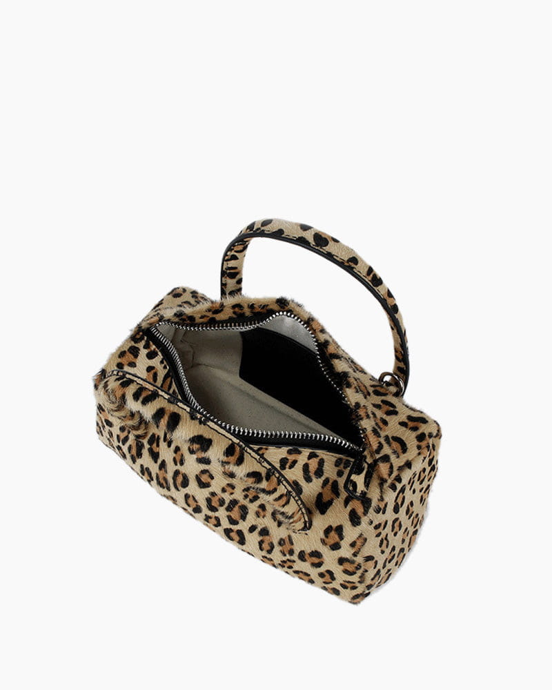 Women's Cocktail Party Bold Patterned Horsehair Underarm Bag