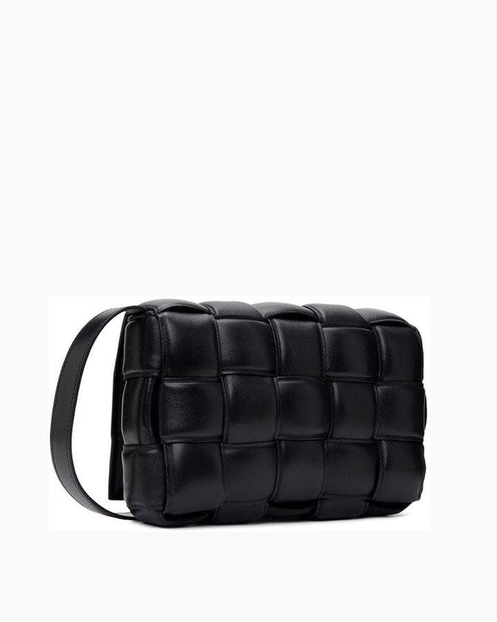 Luxe Weave Puff Shoulder Bag
