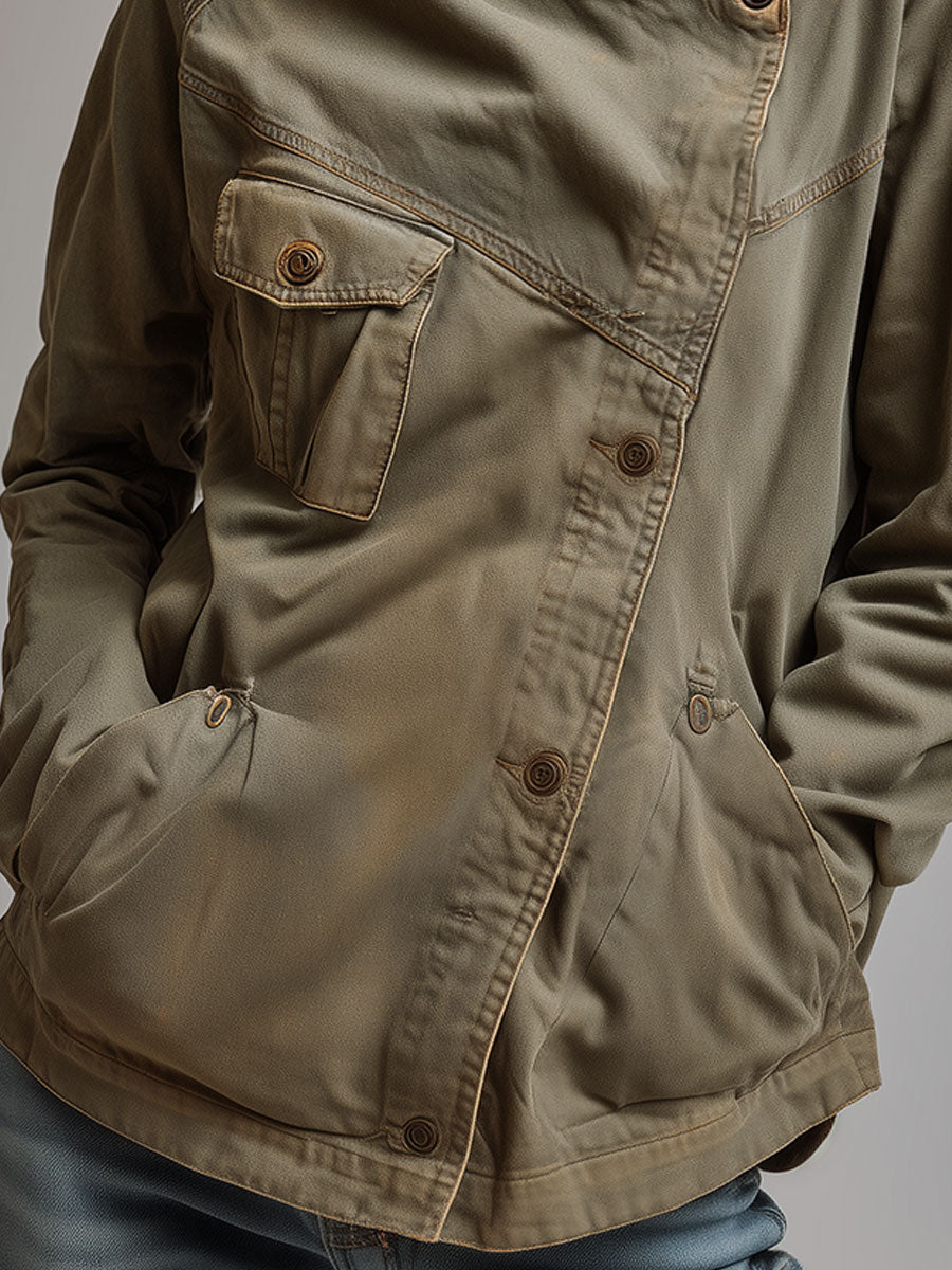 Pocket jacket full length view