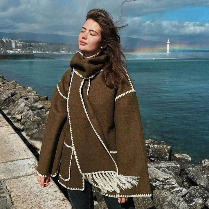 Olivia Premium Designer French Coat — front view