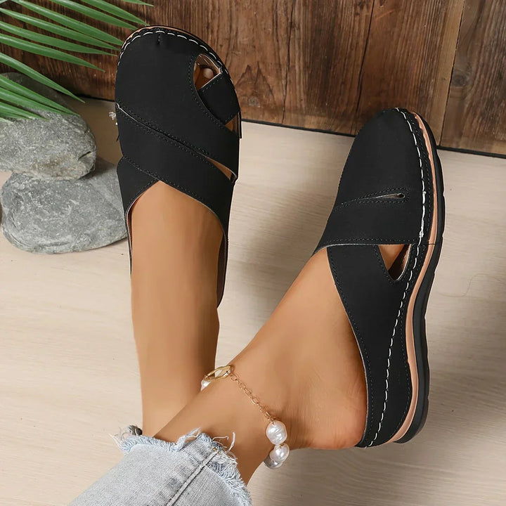 Ella Orthopedic Wedge Sandals — pair view