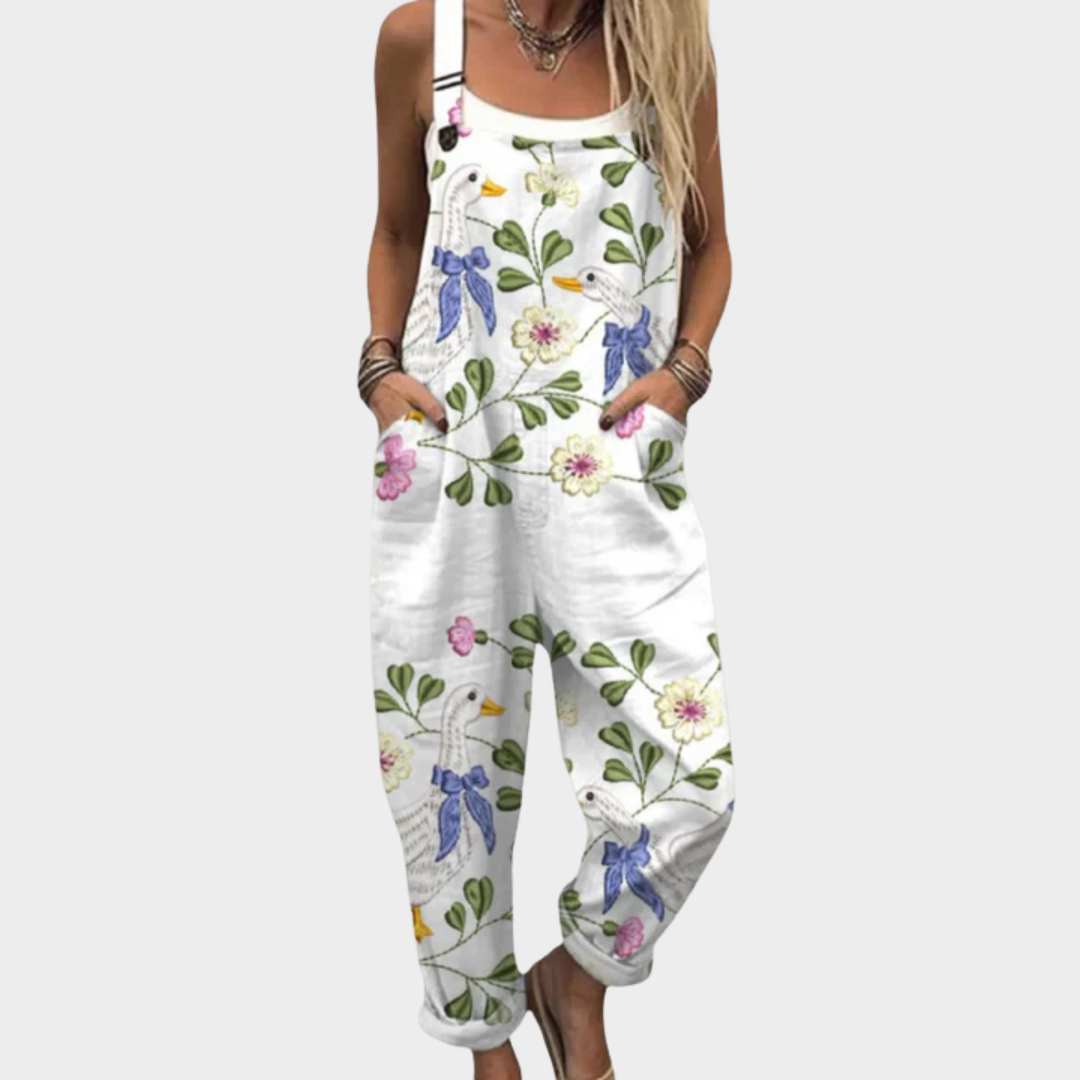 Relaxed Dungaree Jumpsuit — front view