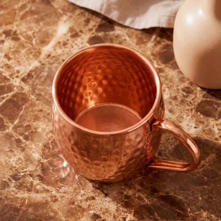 Hammered Copper mule mug - 16 oz