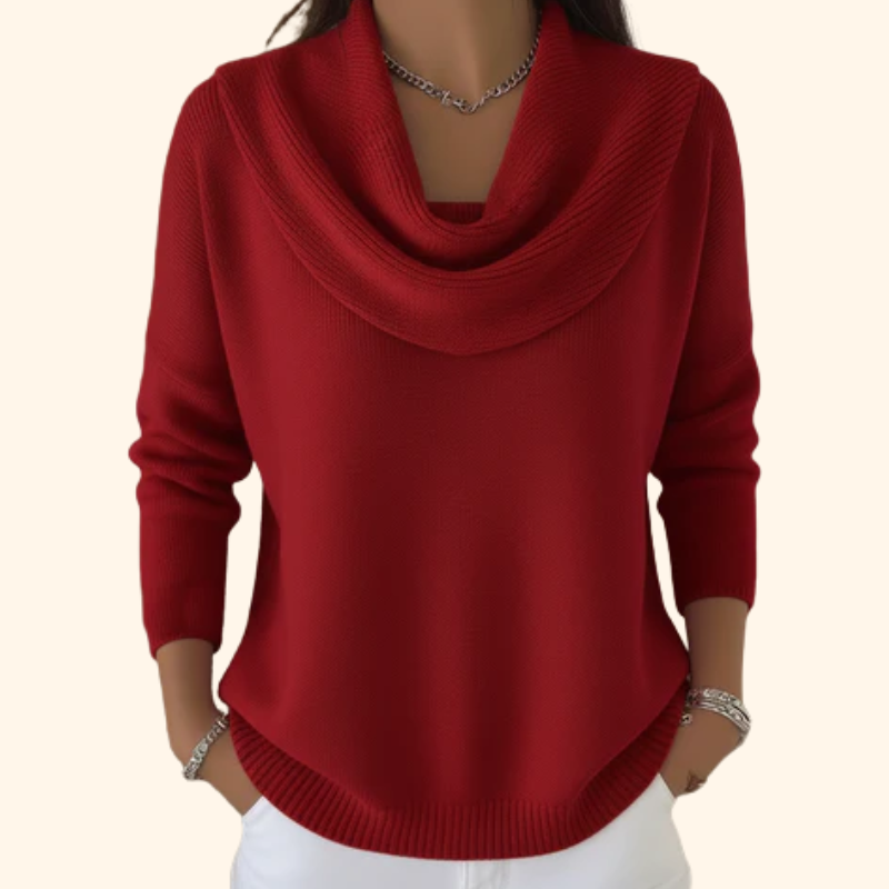 Eliza | Elegant Jumper with Cowl Neck
