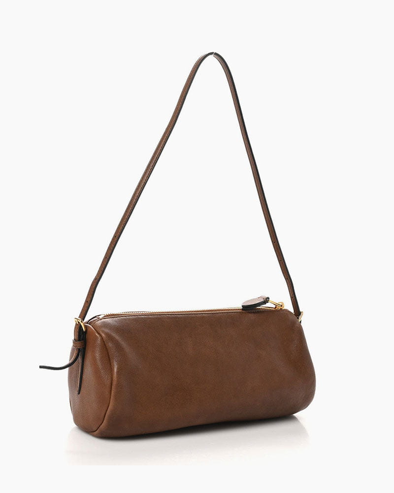 Women's Compact Leather Pouch Bag