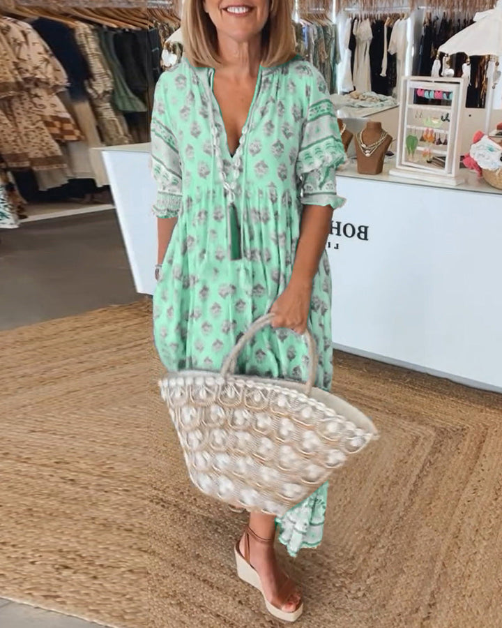 Elle | Flowing bohemian dress