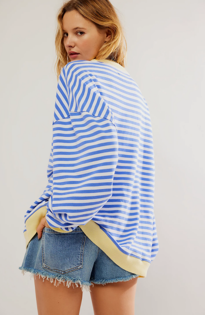 Mana Striped Oversized Sweater — product view