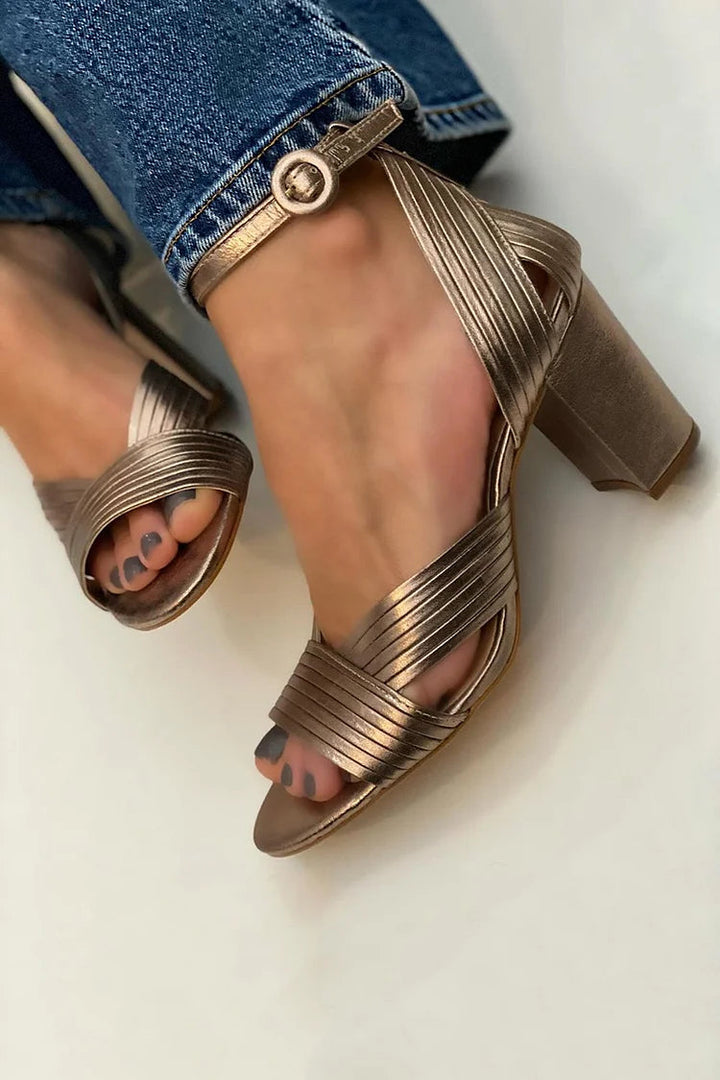 Elegant Strap Sandals — back view