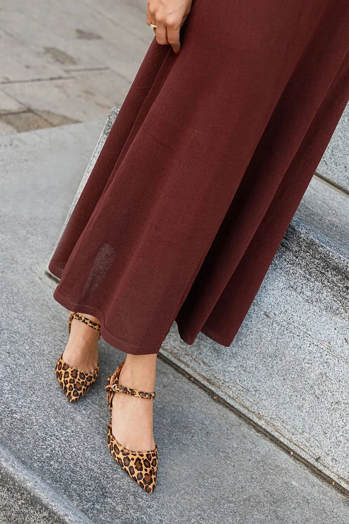 Pointed Ballet Flats — back view