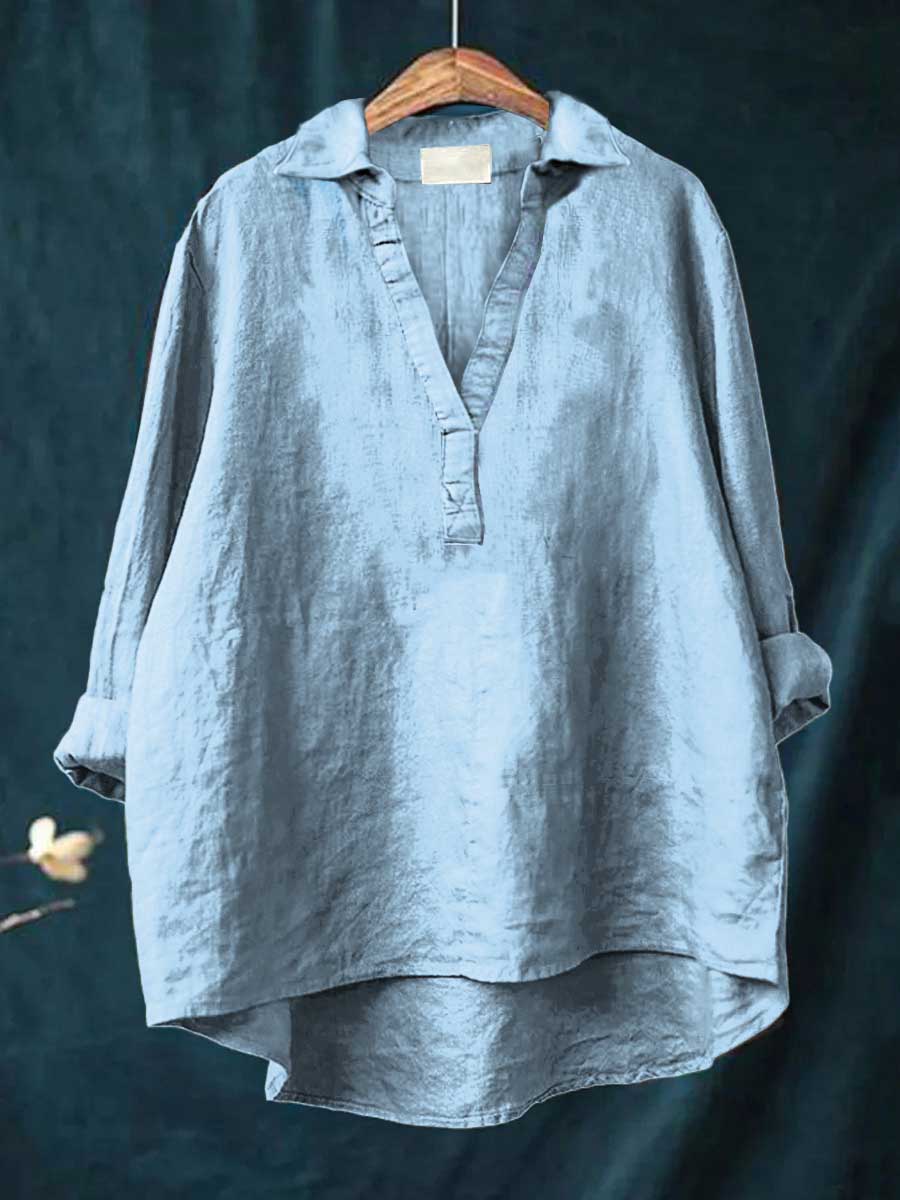 Andrea Art Print Blouse — detail view