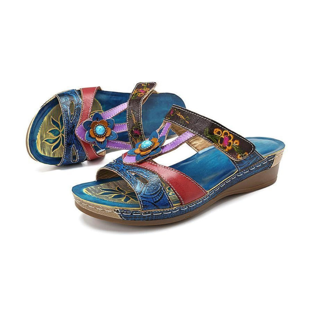 Ellie Handmade Orthopedic Sandals — back view